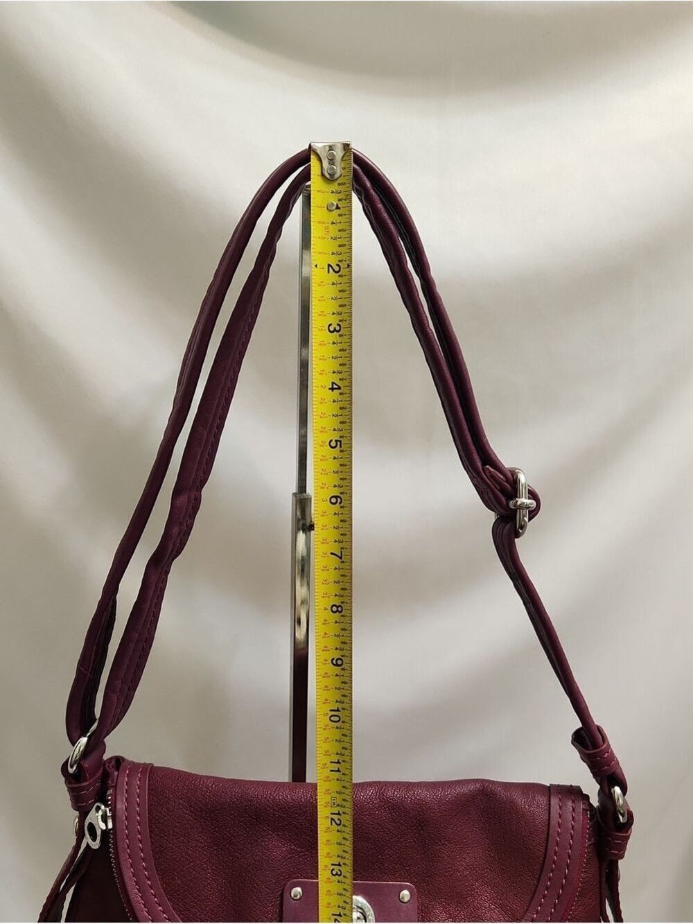 Marc By Marc Jacobs Classic Q Natasha Deep Burgundy Leather Shoulder Bag - Picture 14 of 16